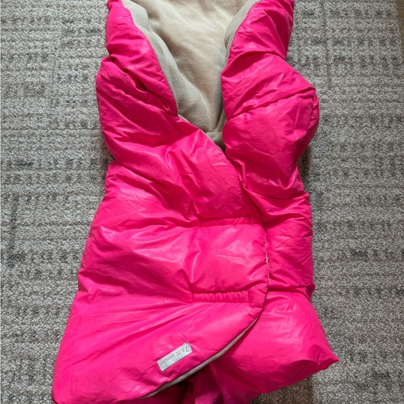 PINK 7AM NIDO FLUFFY Multifunctional Baby Car Seat Winter Cover (L 6-18 months) - Picture 8 of 11